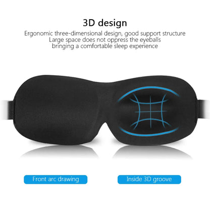 3D Sleeping Eye Mask – Soft Padded Travel Blindfold for Rest, Relaxation & Eye Comfort
