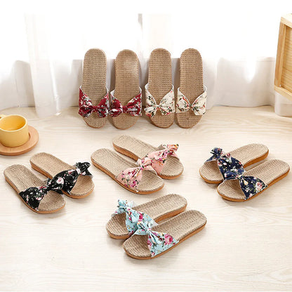 Summer Women’s Bohemian Beach Slippers – Handmade Ethnic Style Espadrille Platform Flip Flops