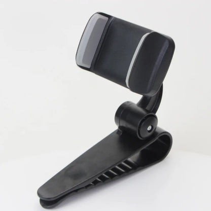 Car Sun Visor Phone Holder - 360° Rotating Universal Navigation Mount Clip