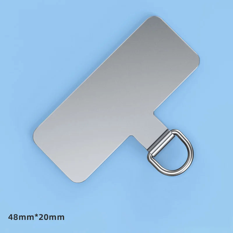 Ultra-Thin Stainless Steel Phone Tether Patch – Universal Cellphone Lanyard Safety Connector Replacement Piece