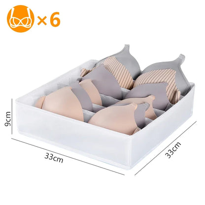 Underwear & Clothing Organizer Storage Box – Sports Bra, Socks & Panties Drawer Divider for Wardrobe & Cabinet Organization