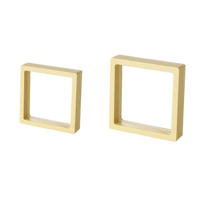 10pcs Transparent Floating Jewelry Display Boxes – Colorful 3D PE Membrane Frame Cases