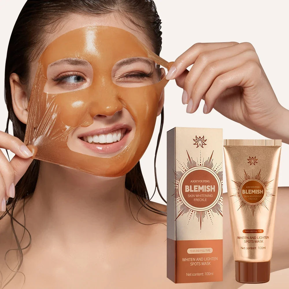 Brightening Peel-Off Face Mask - Dark Spot Care, Pore Cleansing & Skin Moisturizing Treatment
