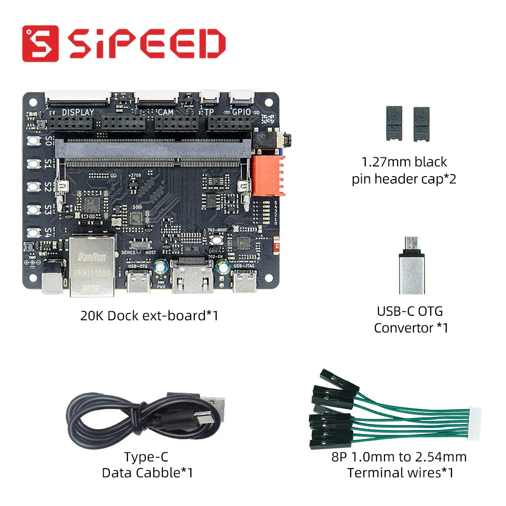 Sipeed Tang Primer 20K FPGA GoAI Core Board - GW2A Minimum System for AI Projects