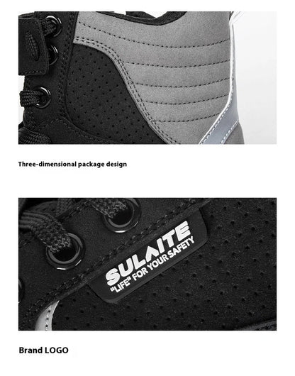 Motorcycle Riding Shoes - Breathable High-Cut, Anti-Fall, Anti-Slip Knight Boots, Parkour Shoes, All-Season Casual Motorcycle Boots