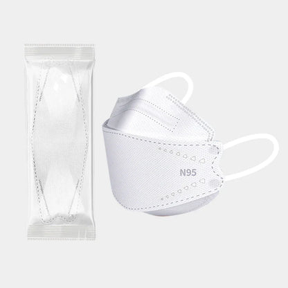20-120PCS Disposable Fish-Shaped KN95 Face Masks – 4-Layer Protective, Breathable Mask for Men & Women