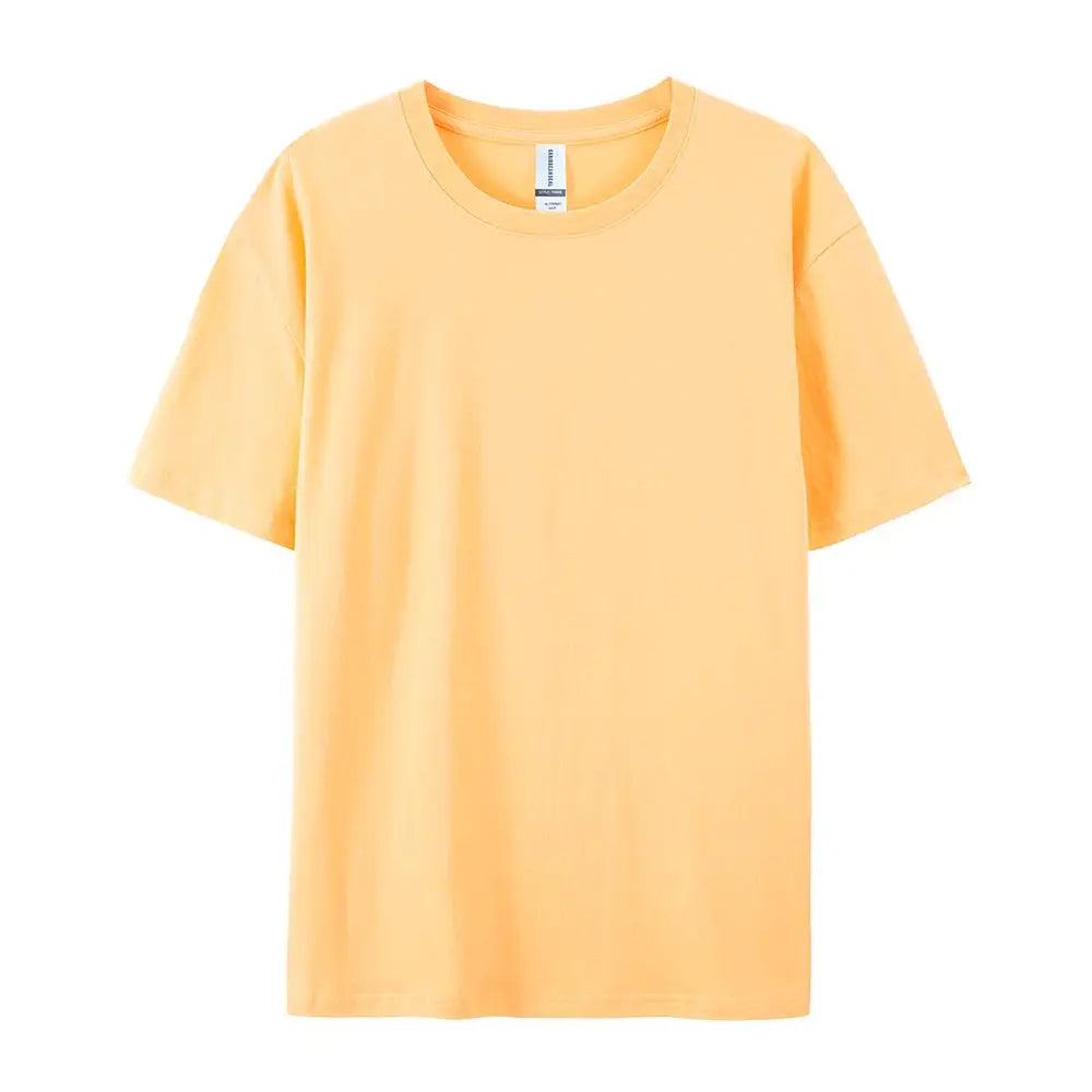100% Cotton Solid Color T-Shirt – Unisex Short Sleeve Casual Breathable Summer Tee for Men & Women Fashion Wear