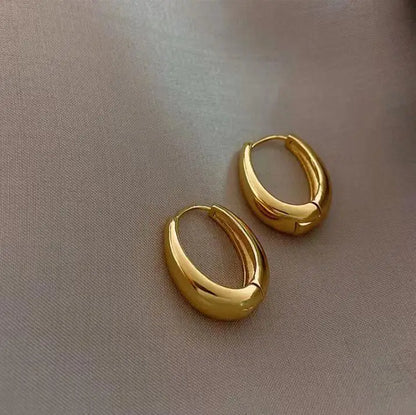 Uworld Hypoallergenic Vintage Round Stud Earrings – Premium 18k Gold Plated Stainless Steel Jewelry for Women Party