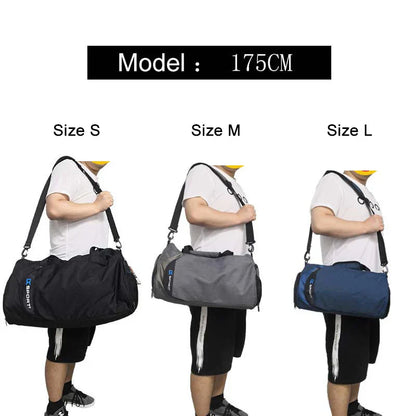 IX Large Gym Bag - Multifunctional Fitness & Travel Shoulder Bag with Wet/Dry Compartments for Men’s Workout, Yoga, and Swimming