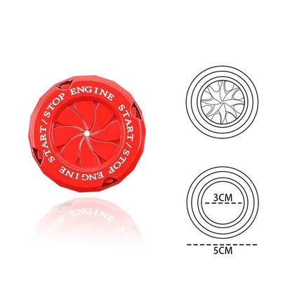 Car One-Key Start/Stop Button Cover – Engine Ignition Protective Sticker for Car & Motorcycle Interior Decoration