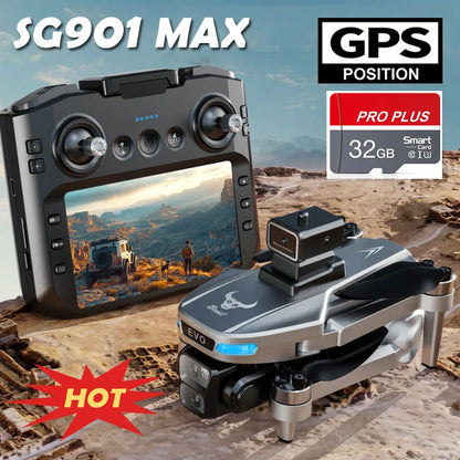 SG109 PRO MAX Drone - 8K Professional GPS HD Camera, 5G WiFi FPV Video, 4K UAV with 5.9 Inch Large Screen Remote Control