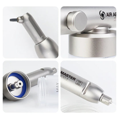 Dental Aluminum Oxide Micro Blaster Air Abrasion Gun – 2/4 Hole Microetcher Sandblasting Alumina Polisher Dentistry Tool Interface Kit