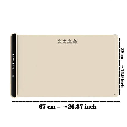 Electric Warming Tray – Foldable Silicone Food Warmer Plate, Fast Heating Portable Mat for Parties