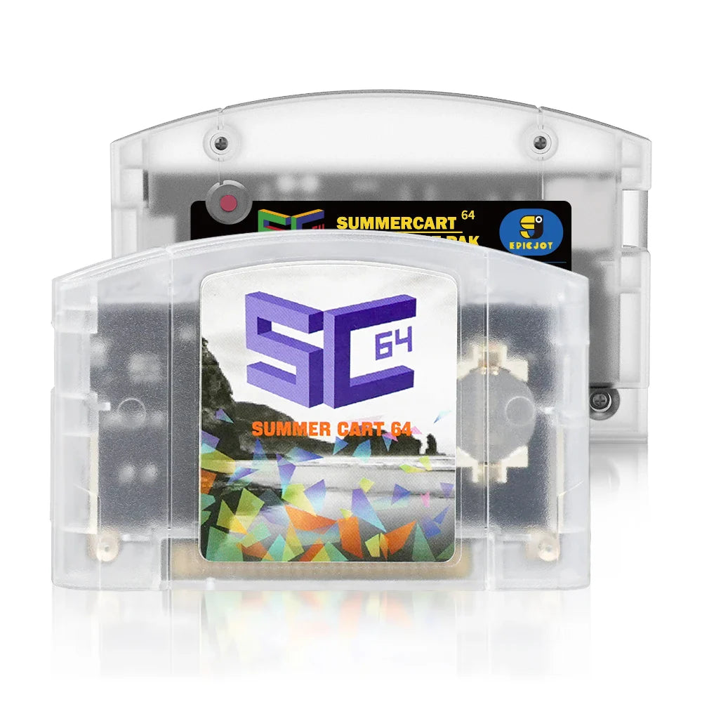 EPICJOY SummerCart 64 – 32GB Open Source N64 Game Card for Nintendo 64 Console, 5400+ Games & 64DD Support