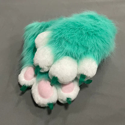 Custom Furry PAWS Long Gloves – Cartoon Kigurumi Fursuit Cosplay Costume Accessory Pair