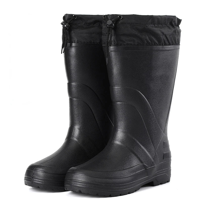2025 Men’s High-Quality EVA Rain Boots – Non-Slip, Waterproof Winter Snow & Work Shoes with Platform