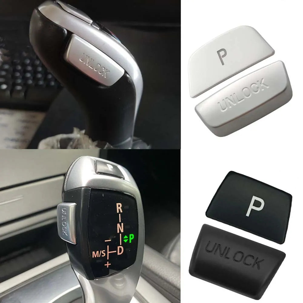 BMW Gear Shift Unlock Button Cover Sticker – Interior Trim Protection for 1–7 Series, X3–X6 (F20–F16 Models)