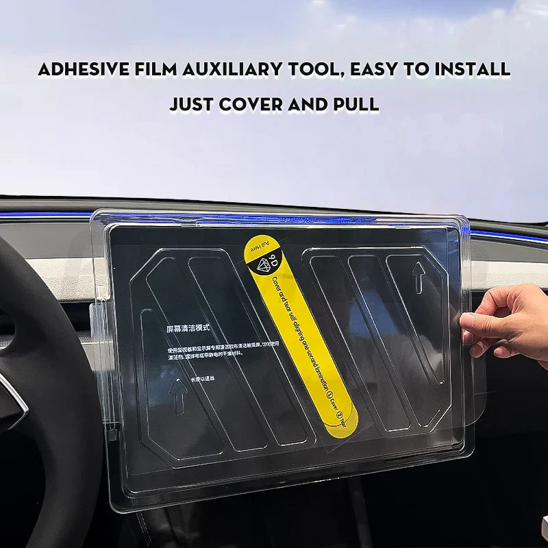 Futhope Tempered Glass Screen Protector – HD Center Control Film for Tesla Model 3/Y Highland (2021-2025) Protection