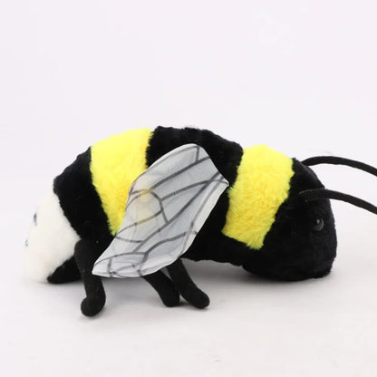 Lifelike Bee Plush Toy – Soft Stuffed Honeybee for Kids, Insect Lovers & Home Decoration (2 Sizes)
