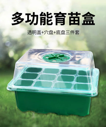 12-Well Plastic Seedling Tray | Insulated Pot for Succulent & Seed Sowing