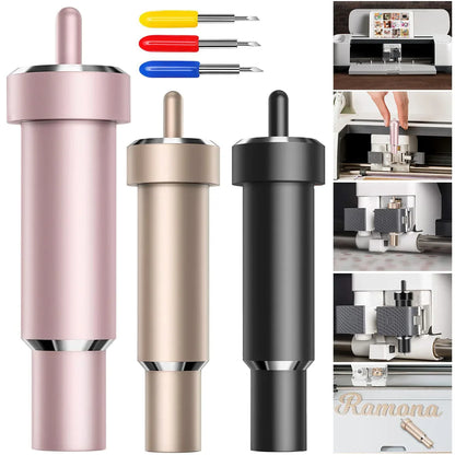 Replacement Cutting Blades for Cricut Maker & Explore Series – 30°/45°/60° Plotter Blades with Sturdy Housing