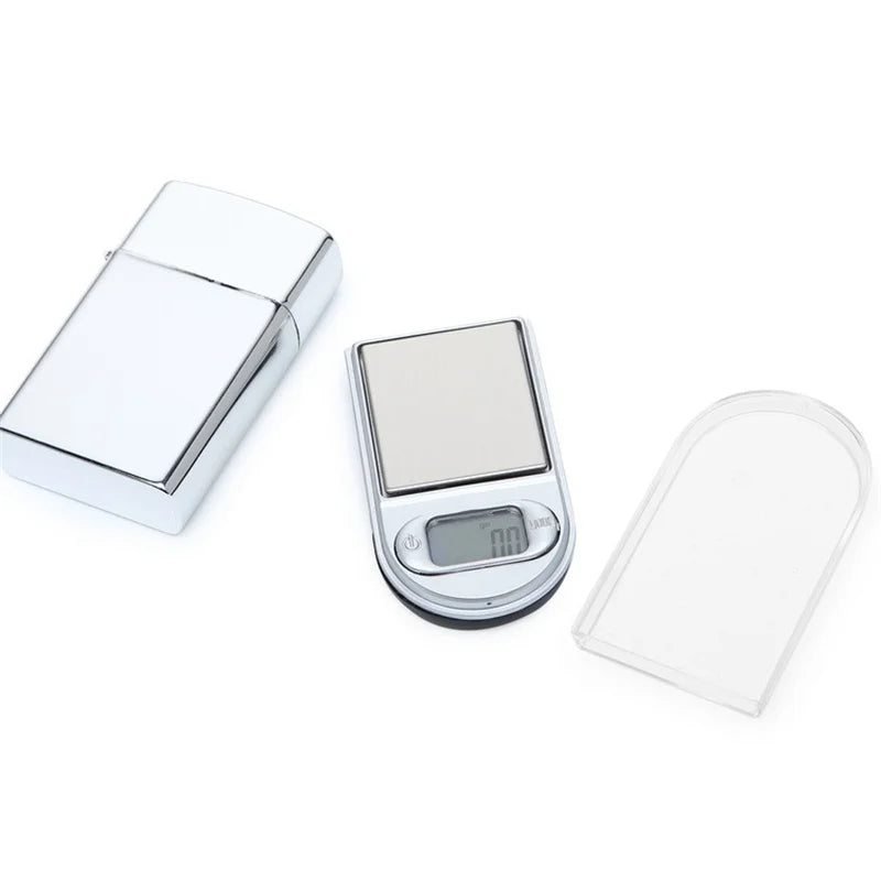 Mini Pocket Lighter Scale - Precision Digital Scales for Jewelry, Diamond, Reloading, Kitchen, 0.01g Weight Capacity (50g/100g/200g)