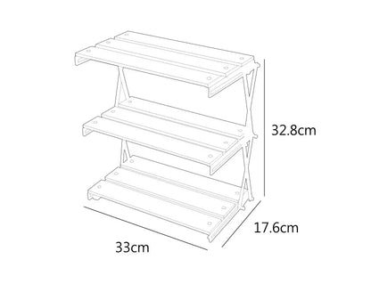 MOUNTAINHIKER Portable Camping Rack – 3-Tier Foldable Outdoor Table for Picnic & BBQ, Easy to Carry