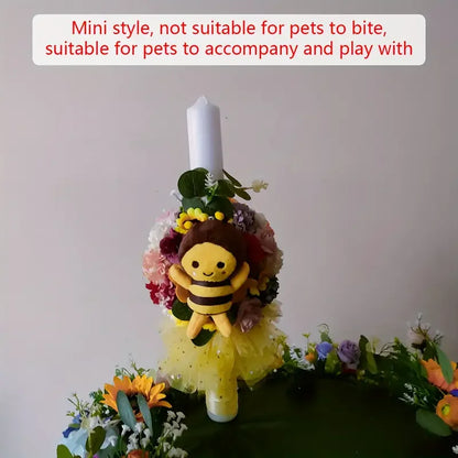 12cm Bee Plush Doll – Cute Small Pendant for Festival Decorations, Gifts & Bag Charm