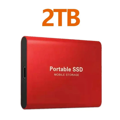 Portable SSD 1TB–4TB High-Speed External Drive – USB 3.1 Type-C Solid State Hard Disk for Laptop, PC & Mac