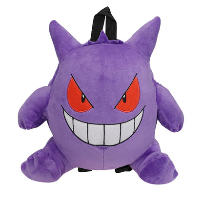 17 Styles Mario & Pokemon Plush Backpack – Koopa, Charizard, Mimikyu, Eevee, Snorlax, Gengar, Mew Turtle Shell Stuffed Toy Bag