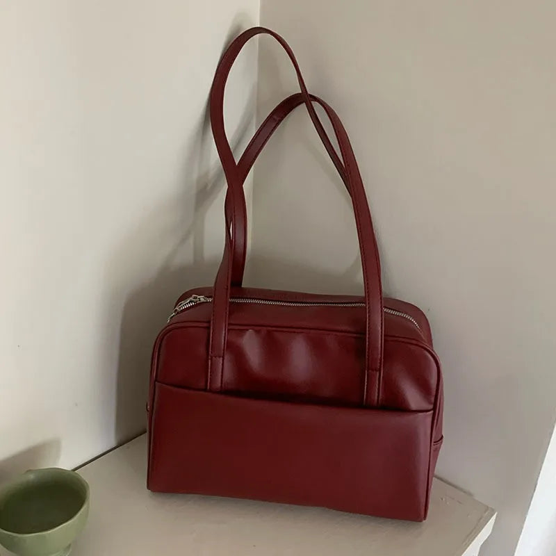 Style Large Capacity Women’s Shoulder Bag – Versatile Vintage Underarm Tote, Autumn 2025 New Arrival