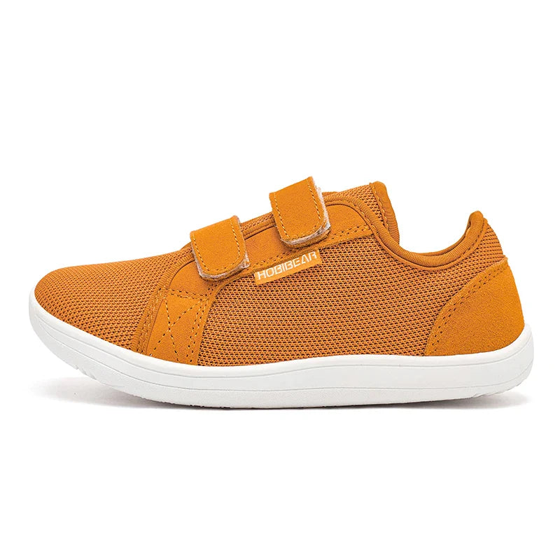HOBIBEAR Kids Barefoot Sneakers – Lightweight Breathable Mesh Shoes with Hook & Loop, Wide Toe for Toddlers & Kids