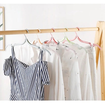 5/10PCS Foldable Portable Clothes Hangers – Travel-Friendly Multi-Functional Hanging Rack for Home & Business Trips