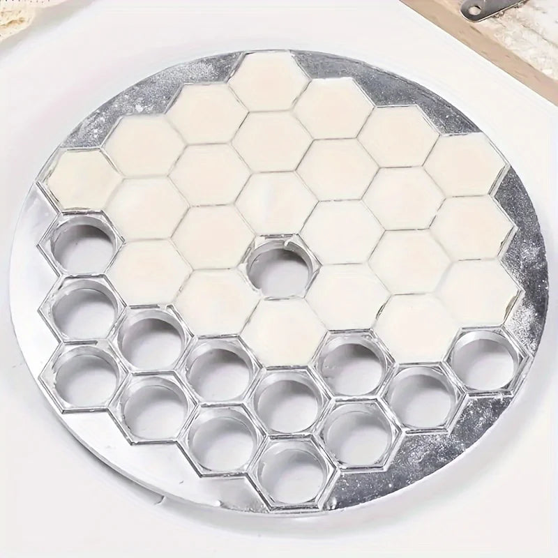 37-Hole Aluminum Dumpling Maker - Ravioli Press Pastry Mold for Homemade Pasta, Dumplings & Meat Filling Kitchen Tool