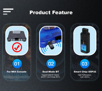 RetroScaler BlueRetro Wireless Controller Adapter – Nintendo 64 to PS3, PS4, PS5, 8BitDo Ultimate