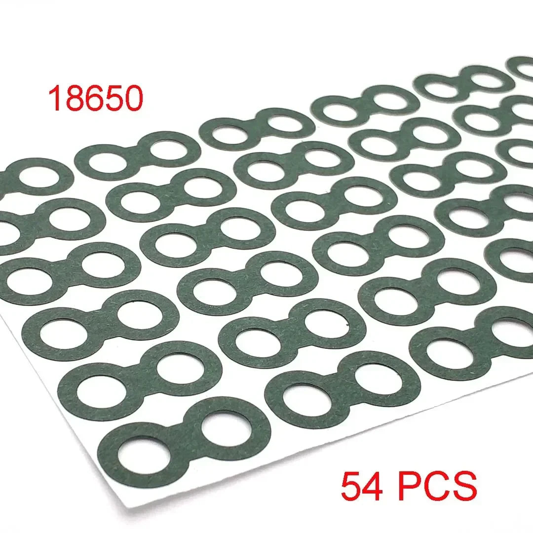 18650/21700/32650 Li-ion Battery Insulation Gasket – Barley Paper Insulating Glue Patch & Electrode Pads for Battery Pack