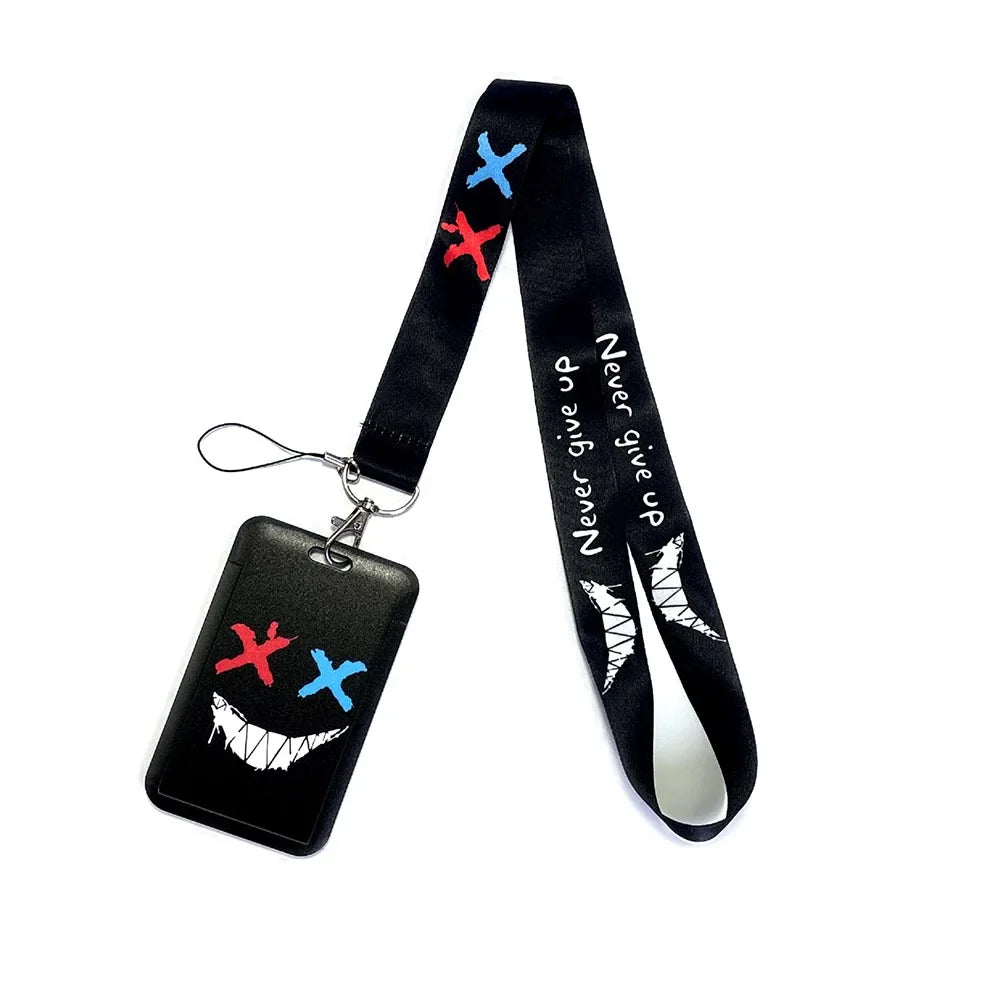 Vintage Tape ID Card Holder with Hanging Rope – Mobile Phone & Chest Card Lanyard