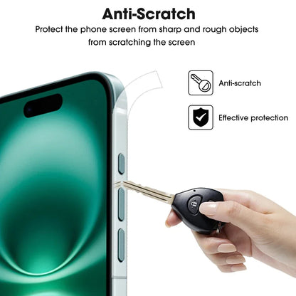 16PM Side Hydrogel Film Screen Protector | Protective Border Frame for iPhone 16, 15, 14 Pro Max, Plus, 14 ProMax, 13 Mini