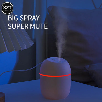 220ML Mini Aroma Oil Diffuser - USB Essential Oil Atomizer, Electric Air Humidifier with LED Night Lamp for Home, Car, Office