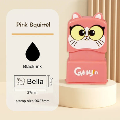 Custom Name Stamp for Kids - Waterproof Washable Personal Label Stamp for Clothes, Socks, School Items & Daily Essentials