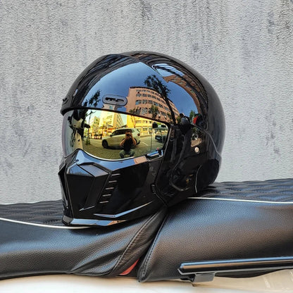 Retro Scorpion Half Motorcycle Helmet – Vintage Locomotive Style Multi-Purpose Moto Helmet (M-XXXL)