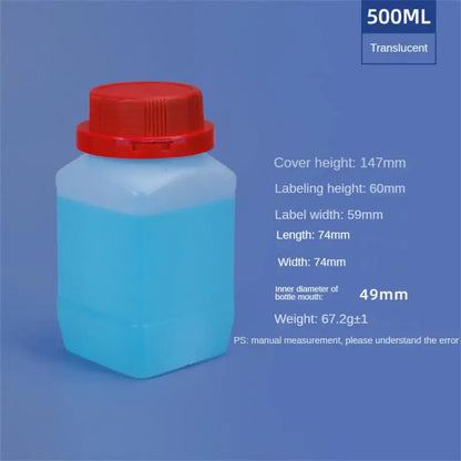 Empty Plastic Bottles 250ML/500ML/1L — HDPE Liquid, Cosmetic, Food & Chemical Storage Containers