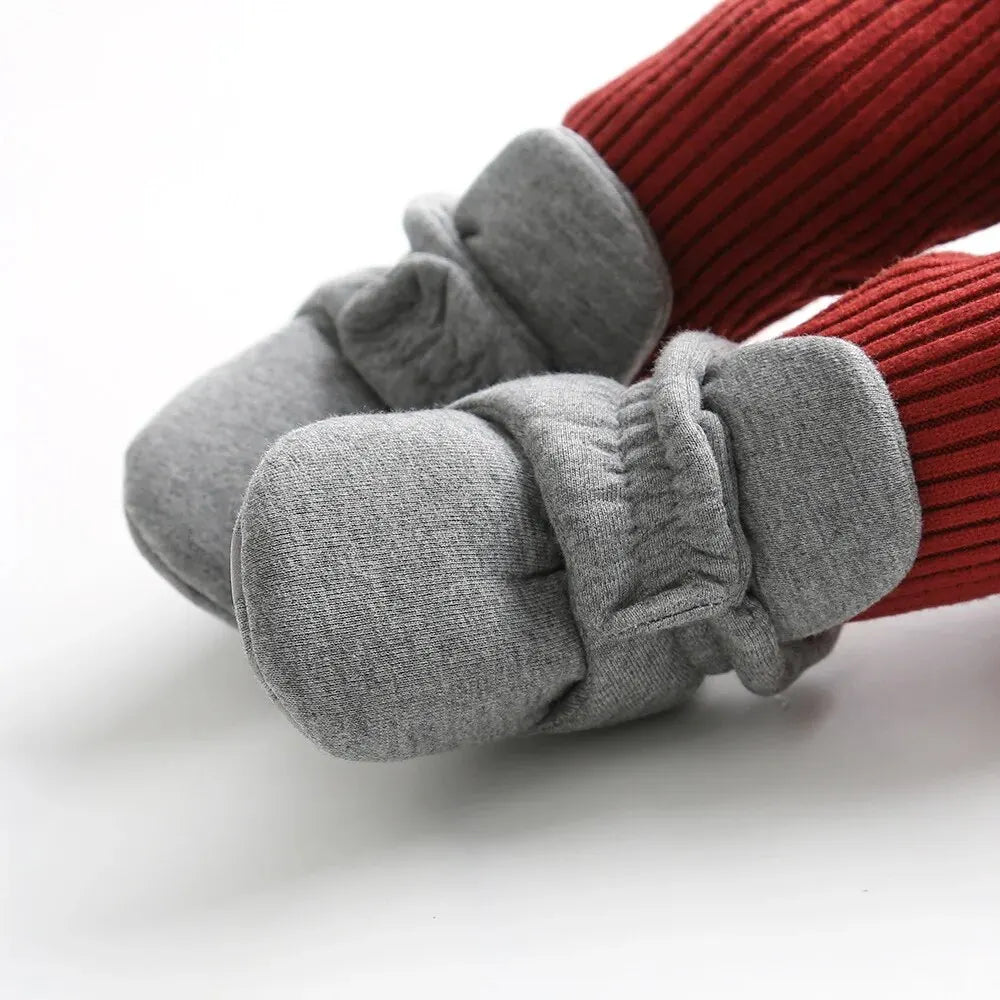Meckior Baby Socks Shoes – Star Toddler First Walkers Booties, Soft Cotton Anti-Slip Shoes for Boys and Girls