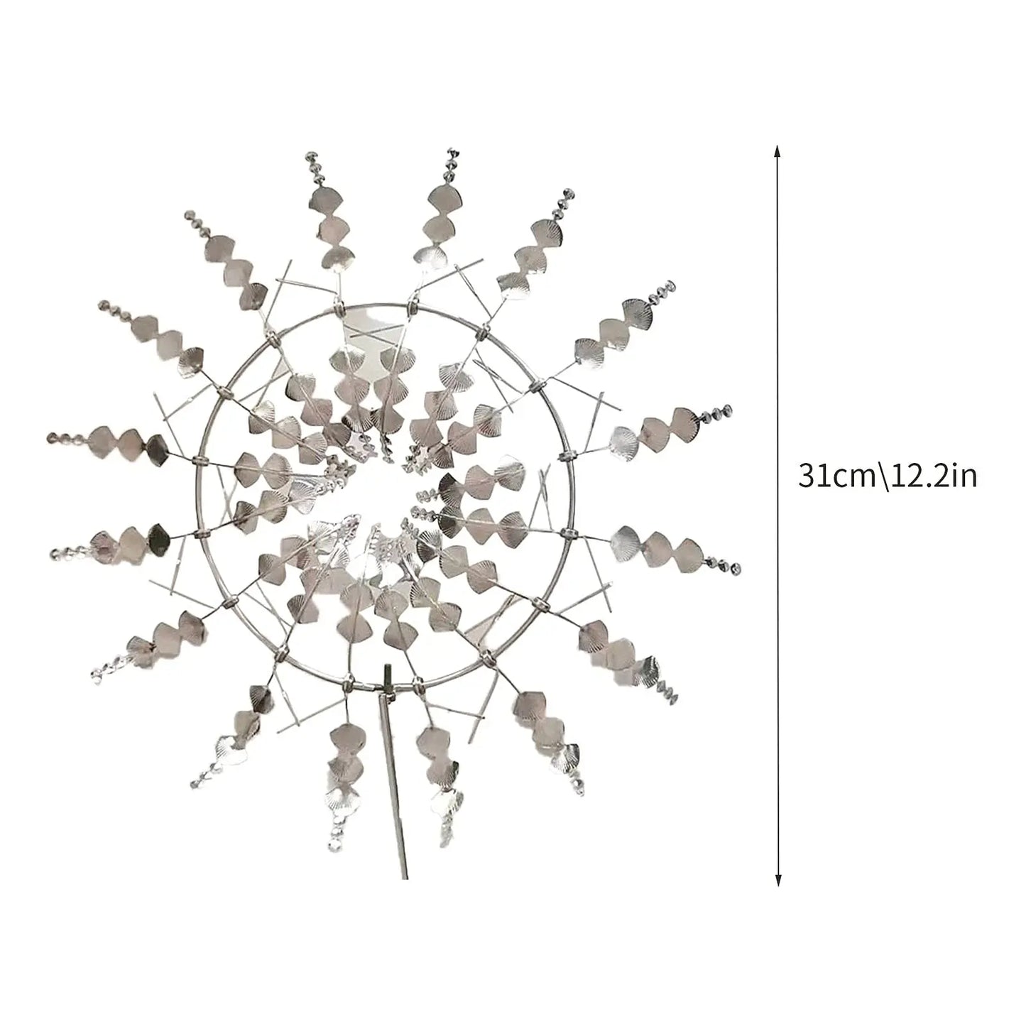 Unique Solar-Powered Kinetic Metal Windmill Spinner - Magical Wind Collectors for Patio, Garden, Lawn Outdoor Decoration