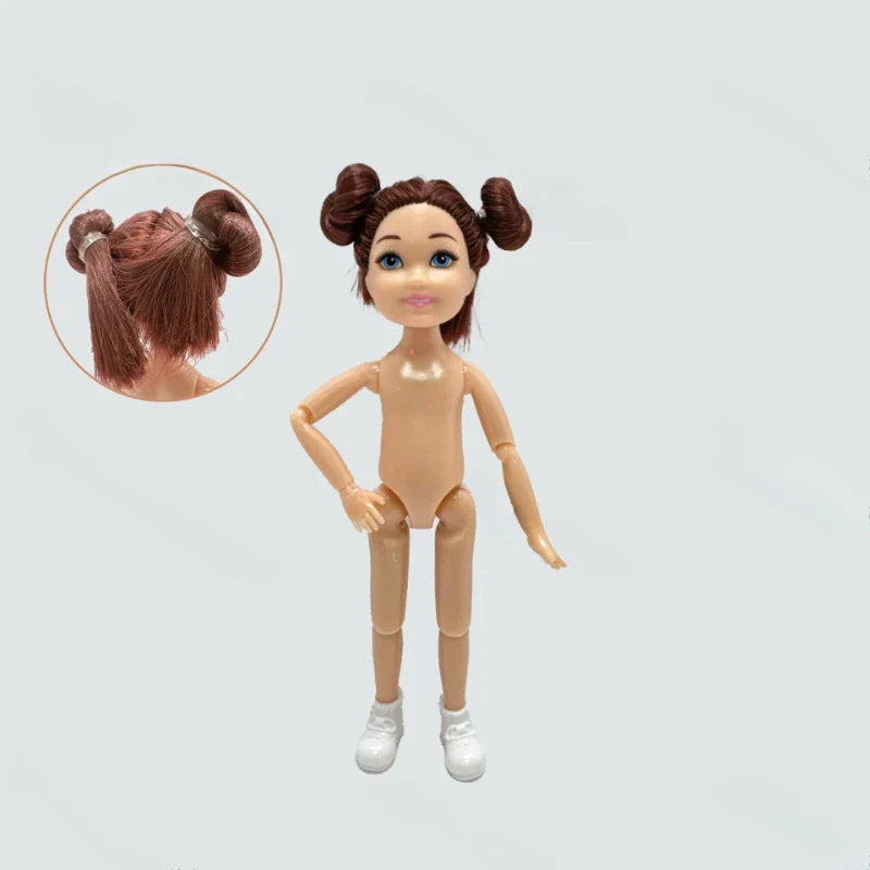 5-Inch / 15cm Little Doll — Normal Skin Girl Dress-Up Toy Gift for Children