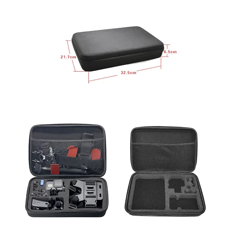 Protective Carrying Case Storage Bag for GoPro Hero 4–13, SJCAM, AKASO, DJI Osmo Action Camera Accessories