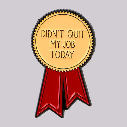 Today Ribbon Enamel Pin – Humorous Lapel Brooch for Backpack, Clothing & Accessories