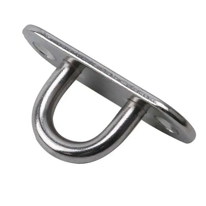304 Marine Grade Stainless Steel Oval Eye Deck Buckle Staple Set – M5 M6 M8 Fasteners for Boat Shade Sail Mounting