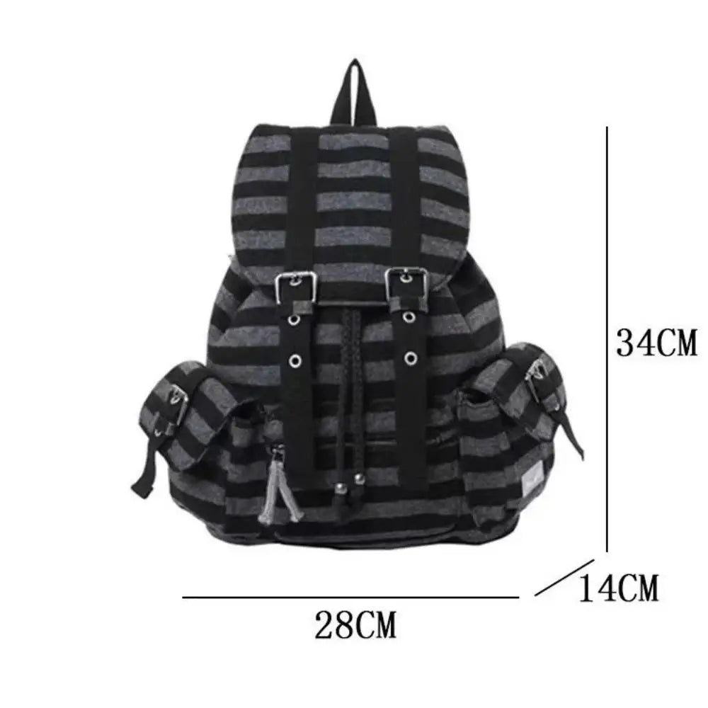 High-Quality Korean Unisex Backpack – Drawstring Design Soft Tote Bookbag with Large Capacity