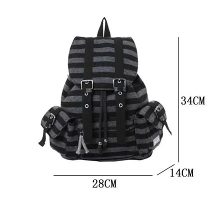High-Quality Korean Unisex Backpack – Drawstring Design Soft Tote Bookbag with Large Capacity